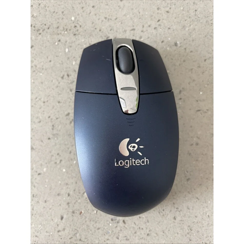 Logitech V200 M-RBK93B Blue Wireless Mouse & USB Dongle Receiver 2.4ghz tested
